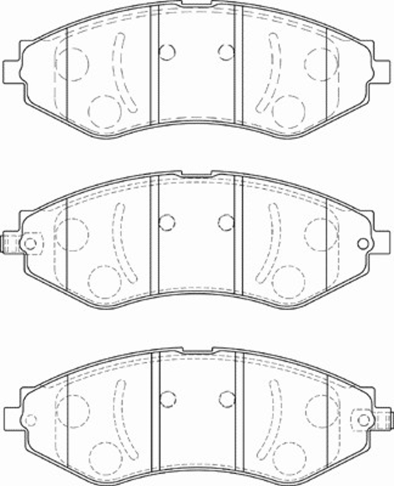 Комплект тормозных колодок дисковый тормоз NECTO FD7255A