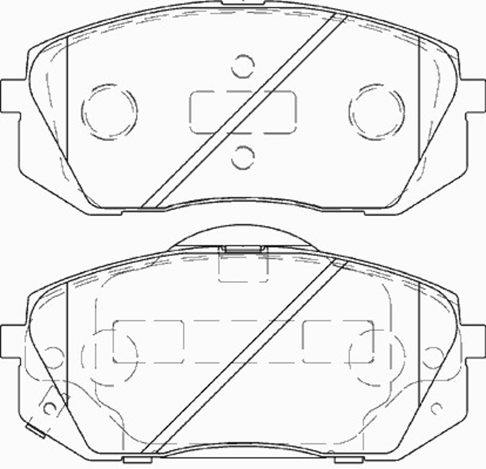 FD7405A NECTO Комплект тормозных колодок, дисковый тормоз