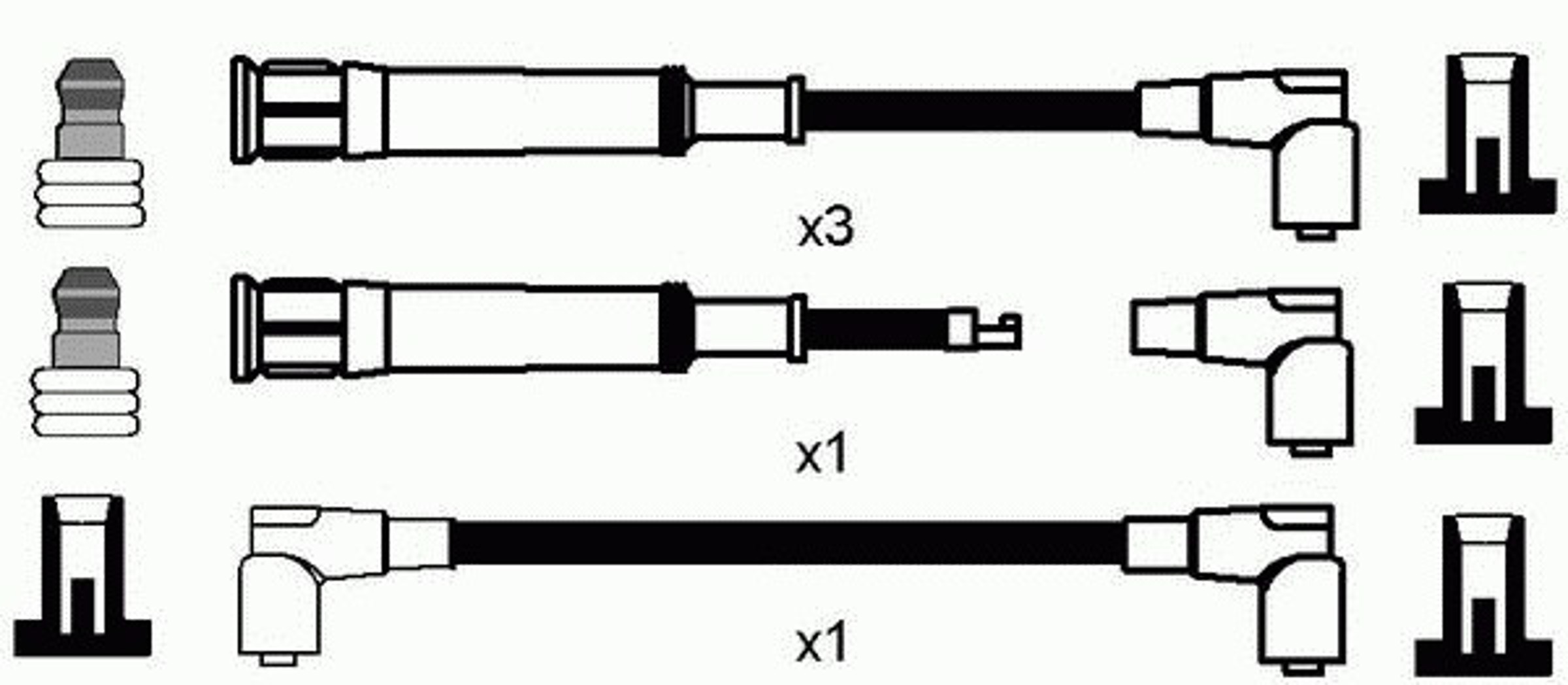 Комплект проводов зажигания NGK 0553