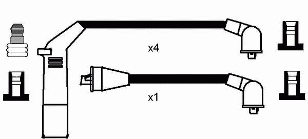 Комплект проводов зажигания NGK 0710