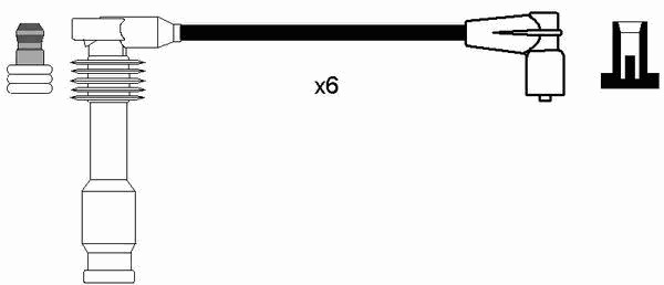 Комплект проводов зажигания NGK 0820