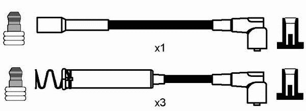 Комплект проводов зажигания NGK 0833