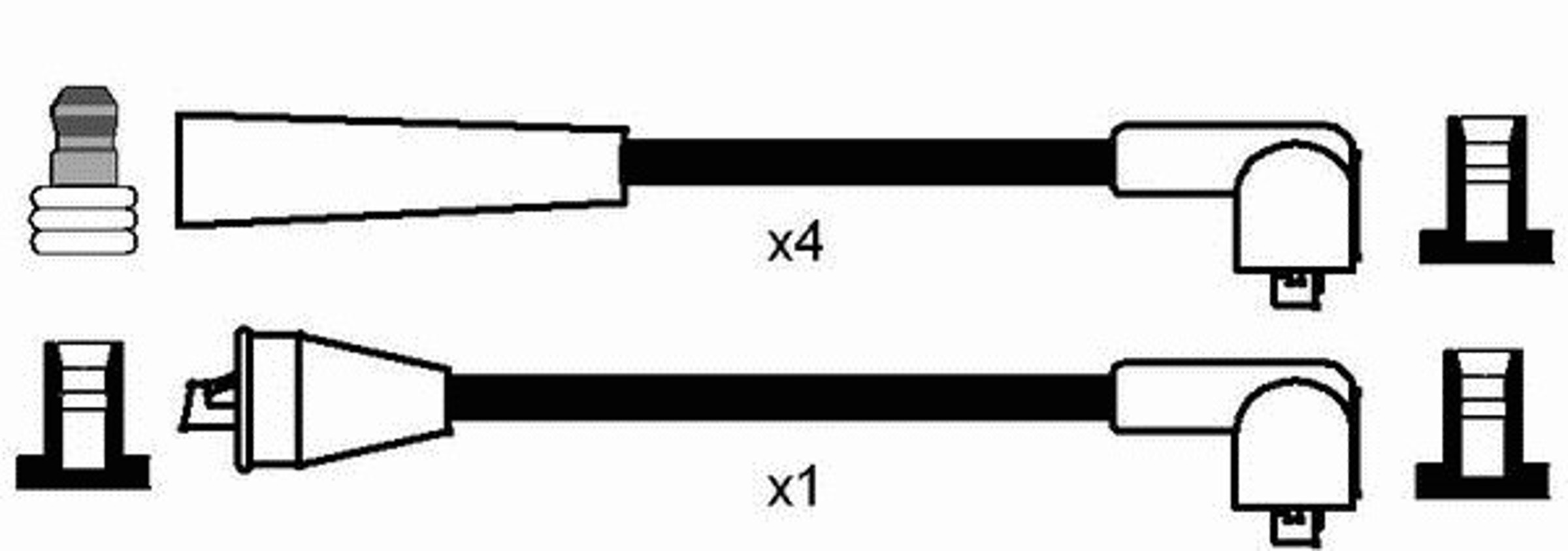Комплект проводов зажигания NGK 0881