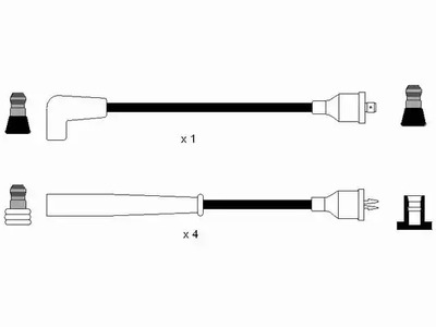 Фото 1 8290 NGK Комплект проводов зажигания