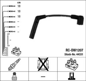 Комплект проводов зажигания NGK 44331