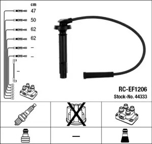 Комплект проводов зажигания NGK 44333