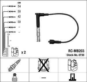 Провод высоковольтный NGK 0738