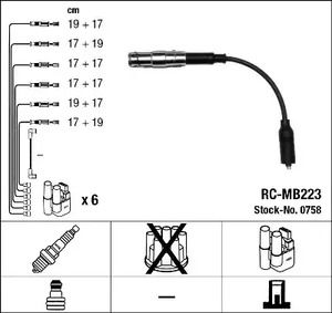 Провод высоковольтный NGK 0758