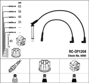 Комплект проводов зажигания NGK 6990