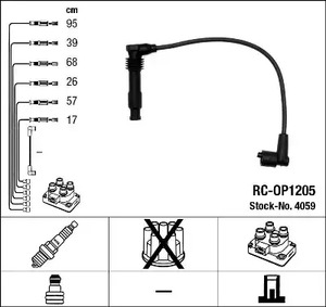 Провод высоковольтный NGK 4059