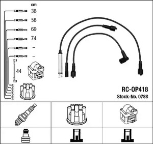 0788 NGK Комплект проводов зажигания