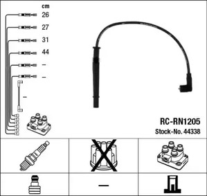 Провод высоковольтный NGK 44338