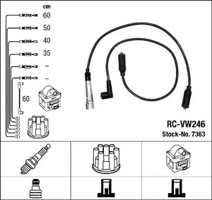 Комплект проводов зажигания NGK 7363