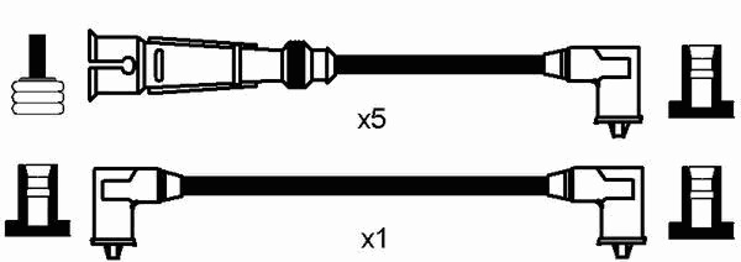 Комплект проводов зажигания NGK 2568