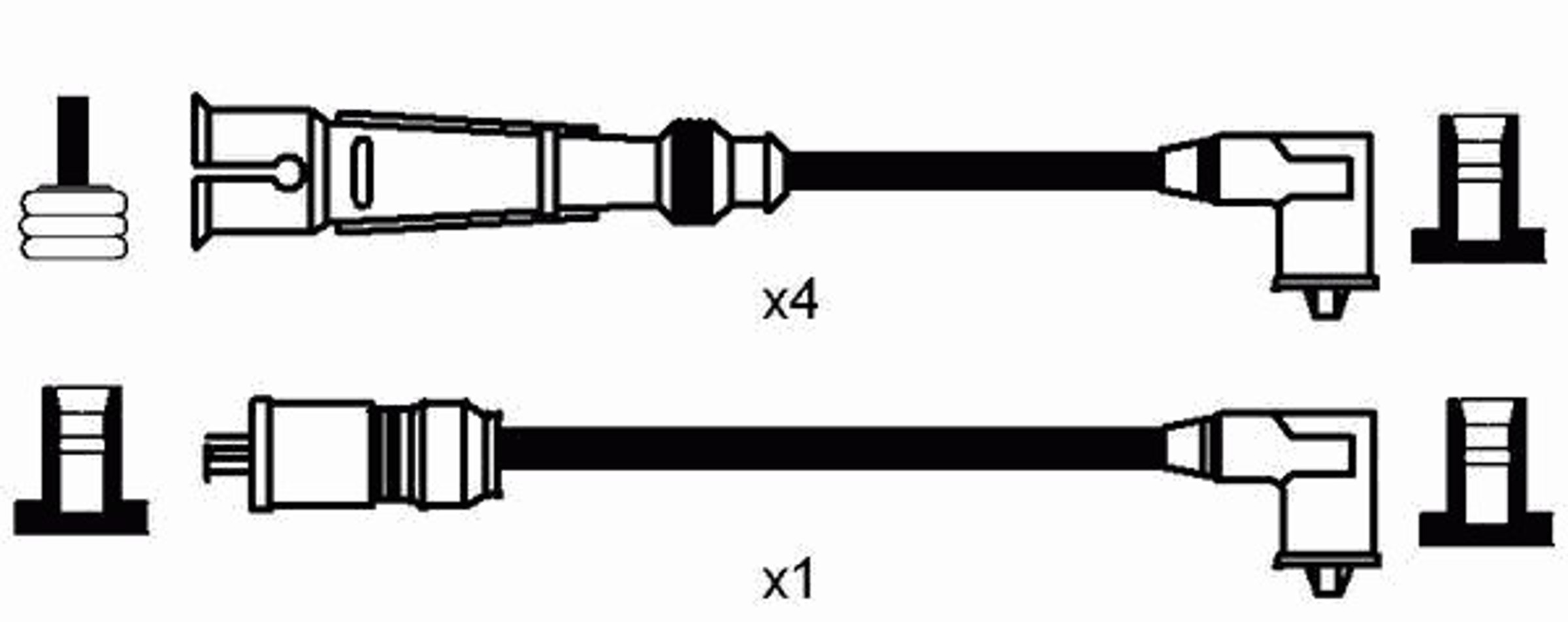 Комплект проводов зажигания NGK 2573