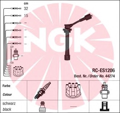 44274 NGK Комплект проводов зажигания