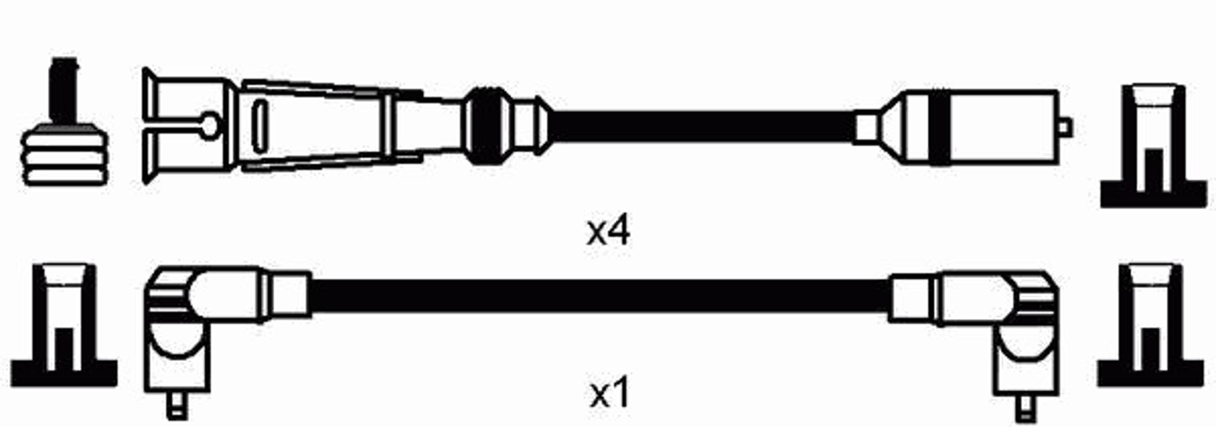 Комплект проводов зажигания NGK 44293