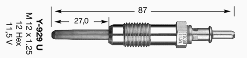 Свеча накала NGK 6003