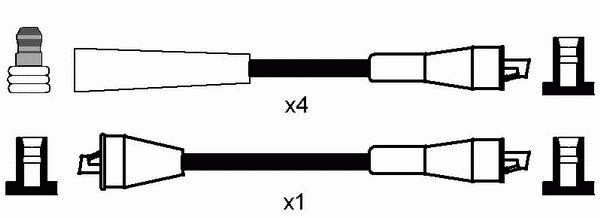 Комплект проводов зажигания NGK 8537