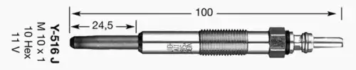 D-POWER12 NGK 6416 / D-POWER12 Свеча накаливания RENAULT: CLIO 99-03, MEGANE, SCENIC