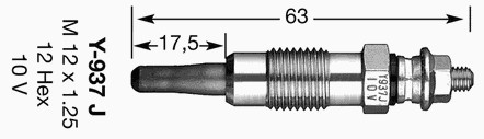 7503 / D-POWER5 Свеча накаливания NGK D-POWER5