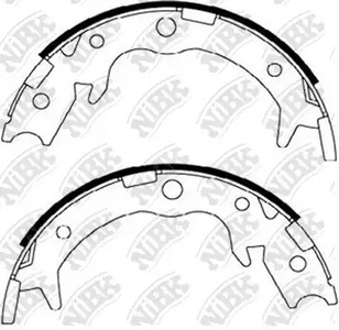 FN0570 NIBK Колодки тормозные стояночного тормоза