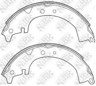 FN2232 NIBK Колодки тормозные барабанные