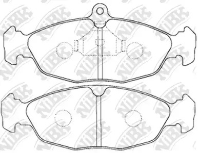 PN0021 NIBK Колодки тормозные дисковые