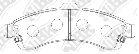 Колодки тормозные дисковые NIBK PN0077