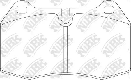 PN0165 NIBK колодки дисковые перед. с антискрип. пластинами