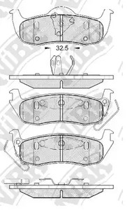 Тормозные колодки дисковые NIBK PN0429