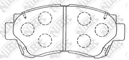 PN1228 NIBK Колодки тормозные дисковые