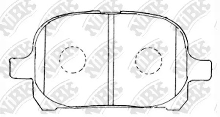 PN1401 NIBK Тормозные колодки