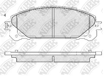Тормозные колодки NIBK PN1845