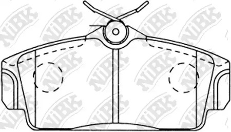 Колодки дисковые передние NIBK PN2230