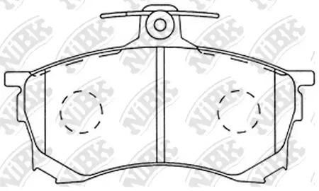 Тормозные колодки NIBK PN3102