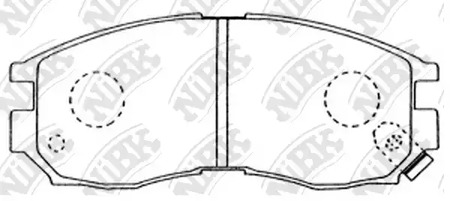 Колодки тормозные дисковые NIBK PN3271