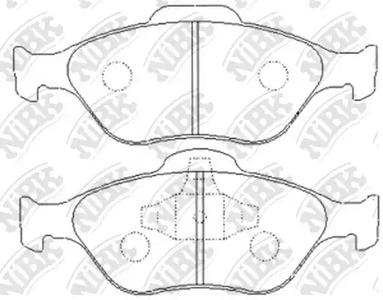 Колодки тормозные дисковые NIBK PN5495