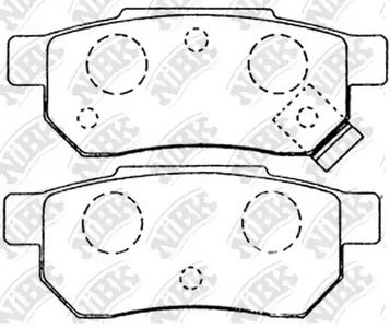 PN8206 NIBK Колодки тормозные дисковые