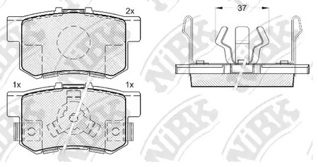 PN8807 NIBK Комплект рулевых тяг