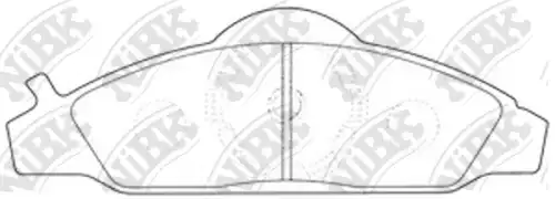 PN-0145 NIBK Колодки тормозные дисковые комплект