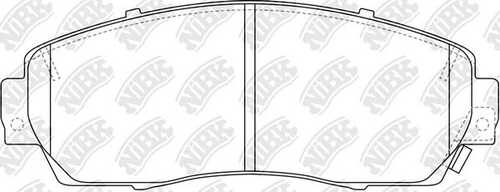 Передние дисковые колодки NIBK PN8802
