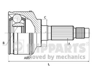 Шарнирный комплект, приводной вал NIPPARTS J2820501