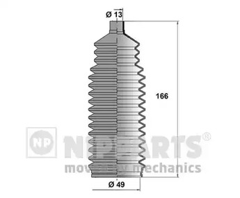 Пыльник рулевой рейки NIPPARTS J2840900