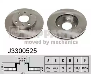 Тормозные диски NIPPARTS J3300525