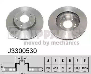 Тормозные диски NIPPARTS J3300530