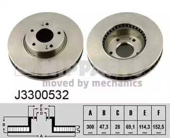 Диск тормозной NIPPARTS J3300532