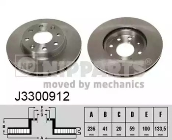 Диск тормозной NIPPARTS J3300912