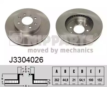 Тормозные диски NIPPARTS J3304026