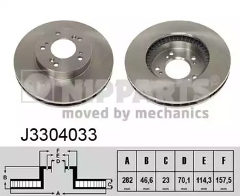 Диск тормозной NIPPARTS J3304033